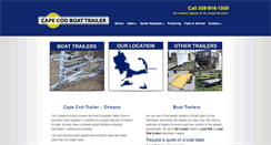 Desktop Screenshot of capecodboattrailer.com
